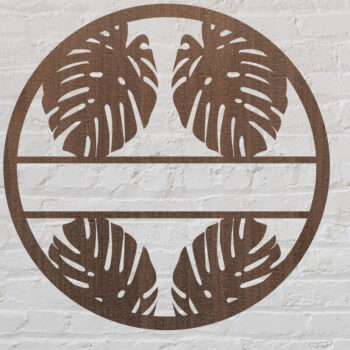 Intra απο ξύλο plywood 3mm-4mm πάχος – Σημάδι ονόματος κοπής τροπικών φύλλων με λέιζερ Δίασταση  20x20 cm INTRAFABR-75803268 - Image 1