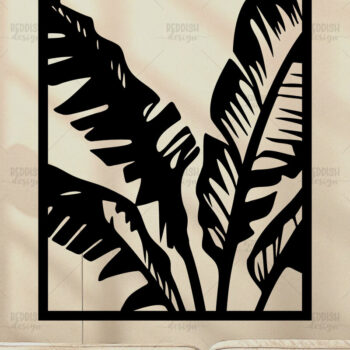 Intra απο ξύλο plywood 3mm-4mm πάχος – Tropical Leaf Wall Art | Δίασταση  40x30 cm INTRAFABR-120572659 - Image 1