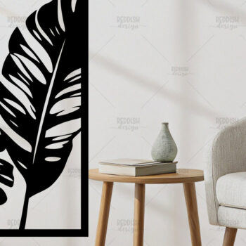 Intra απο ξύλο plywood 3mm-4mm πάχος – Tropical Leaf Wall Art | Δίασταση  40x30 cm INTRAFABR-120353717 - Image 1