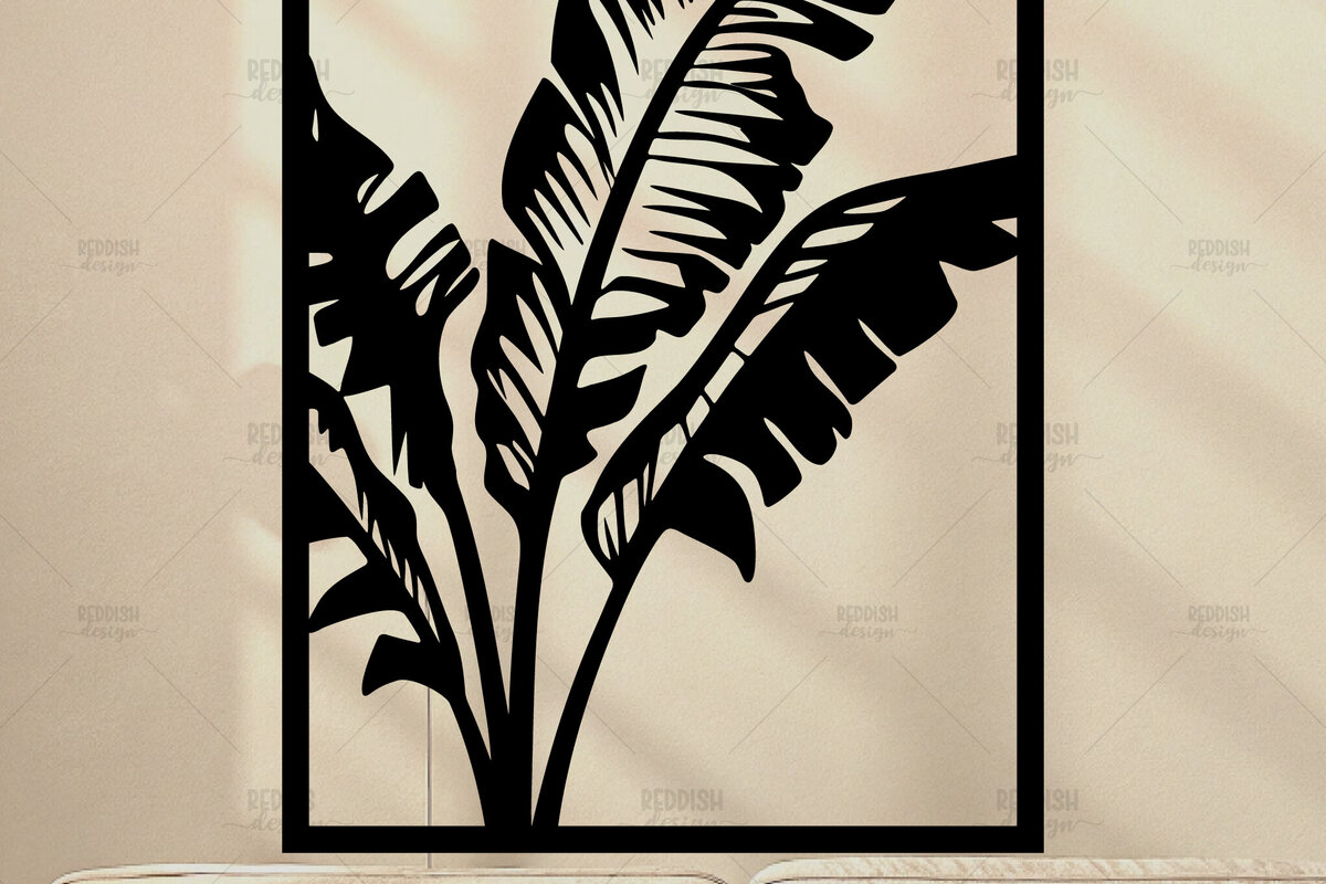 Intra απο ξύλο plywood 3mm-4mm πάχος – Tropical Leaf Wall Art | Δίασταση  40x30 cm INTRAFABR-120353728