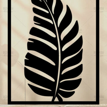 Intra απο ξύλο plywood 3mm-4mm πάχος – Tropical Leaf Wall Art | Δίασταση  40x30 cm INTRAFABR-120572459 - Image 1