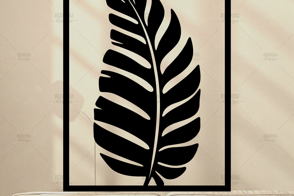 Intra απο ξύλο plywood 3mm-4mm πάχος – Tropical Leaf Wall Art | Δίασταση  40x30 cm INTRAFABR-120572459