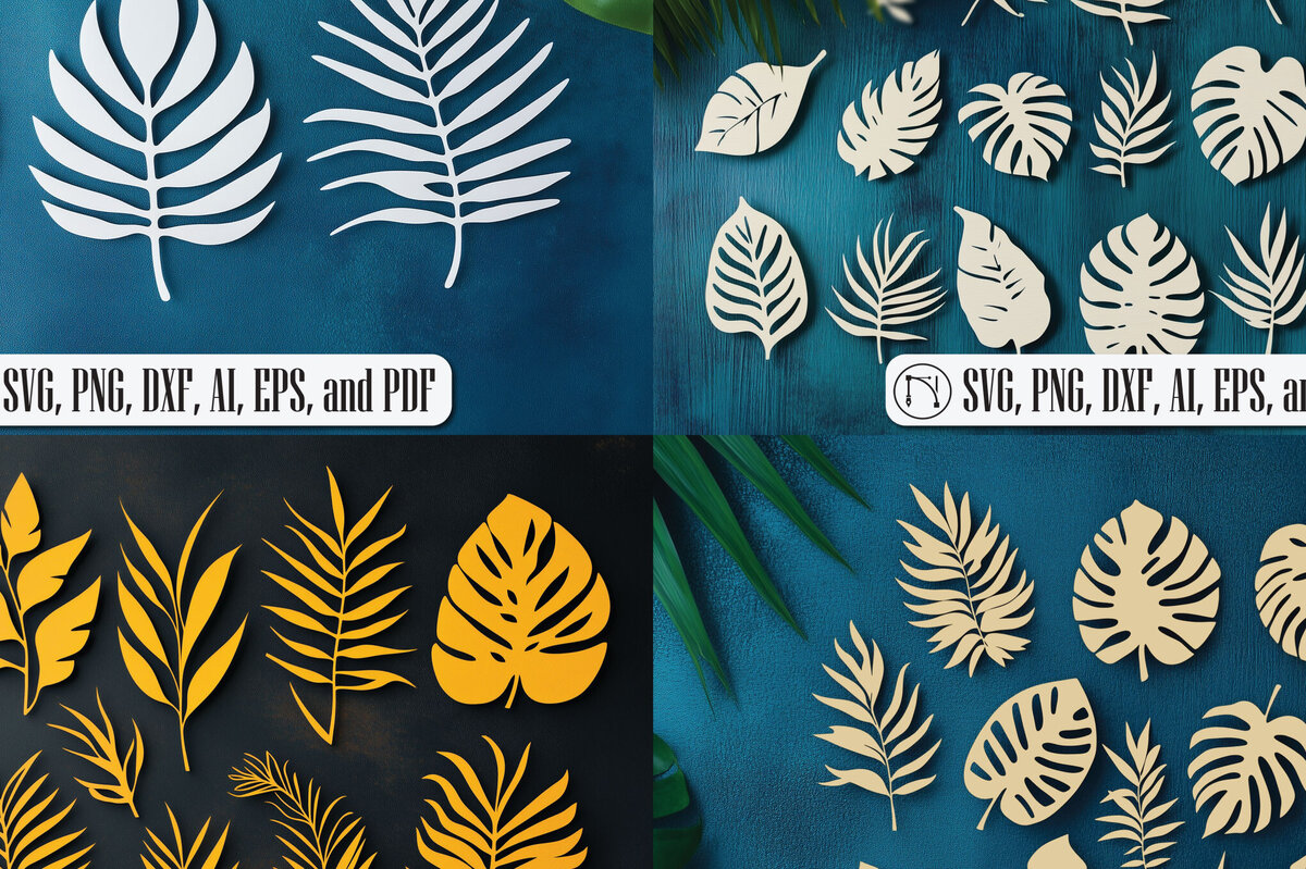 Intra απο ξύλο plywood 3mm-4mm πάχος – Δέσμη με τροπικά φύλλα Δίασταση  20x20 cm INTRAFABR-104050150