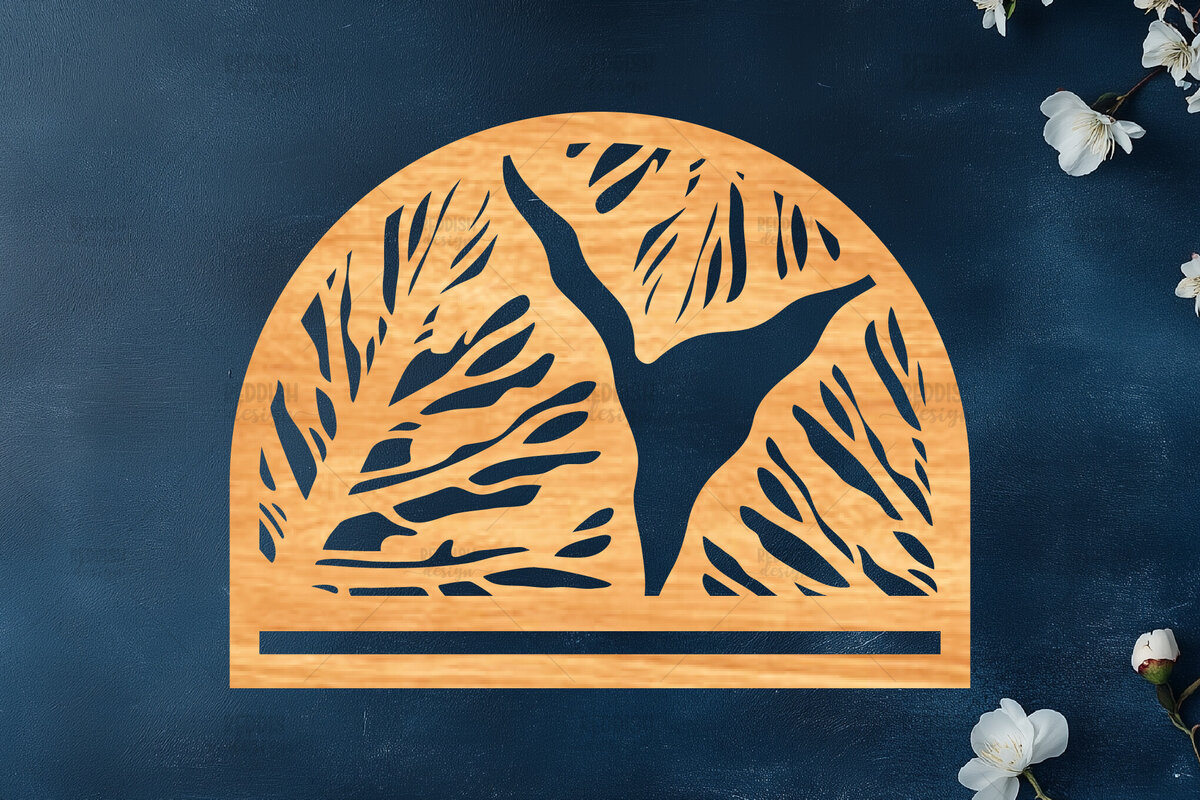 Intra απο ξύλο plywood 3mm-4mm πάχος – Tropical Macrame Holder Cut Laser Δίασταση  20x20 cm INTRAFABR-122193301