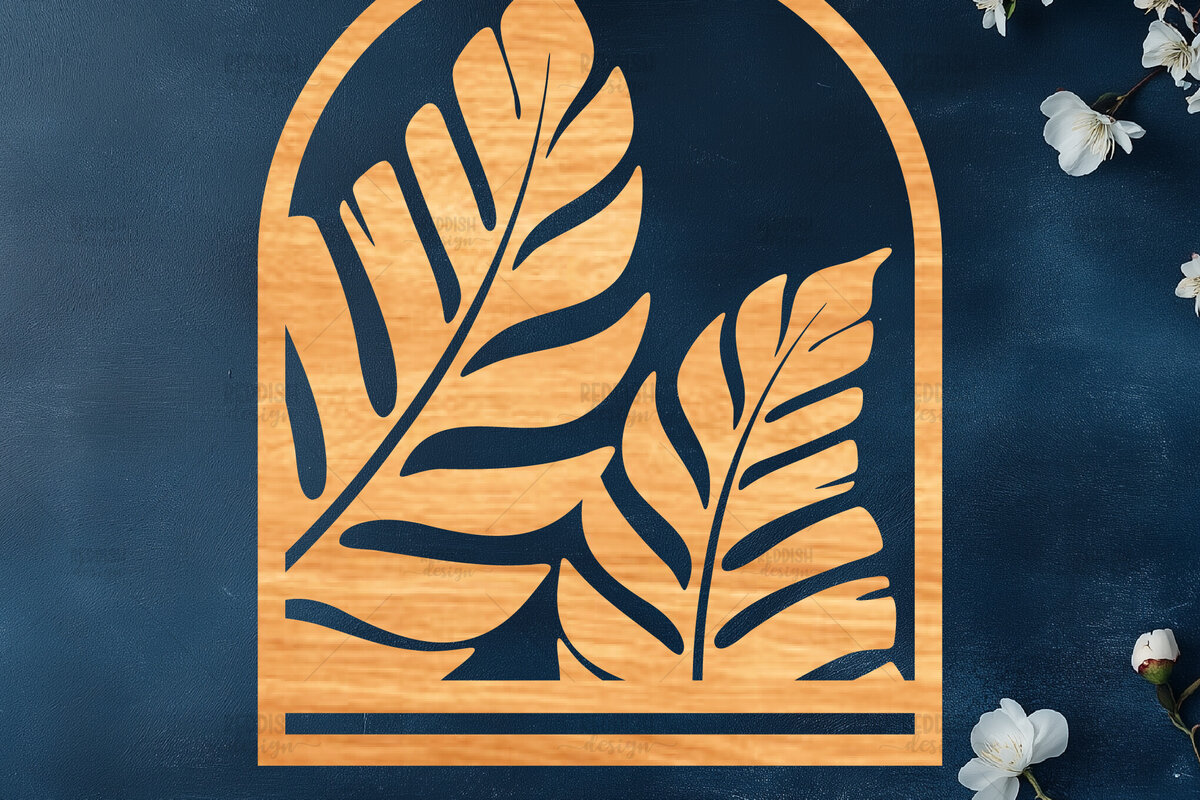 Intra απο ξύλο plywood 3mm-4mm πάχος – Tropical Macrame Holder Cut Laser Δίασταση  20x20 cm INTRAFABR-122193337