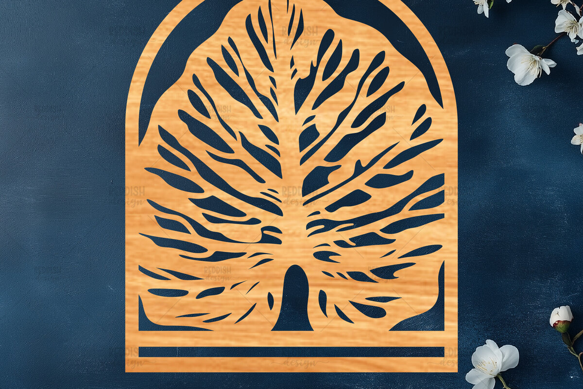 Intra απο ξύλο plywood 3mm-4mm πάχος – Tropical Macrame Holder Cut Laser Δίασταση  20x20 cm INTRAFABR-122193361