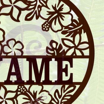 Intra απο ξύλο plywood 3mm-4mm πάχος – Αρχείο αποκοπής Sign Tropical Name Δίασταση  40x30 cm INTRAFABR-67498992 - Image 1