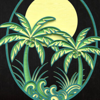 Intra απο ξύλο plywood 3mm-4mm πάχος – Tropical Summer Ocean Bundle Δίασταση 20x20 cm INTRAFABR-120487244 - Image 3