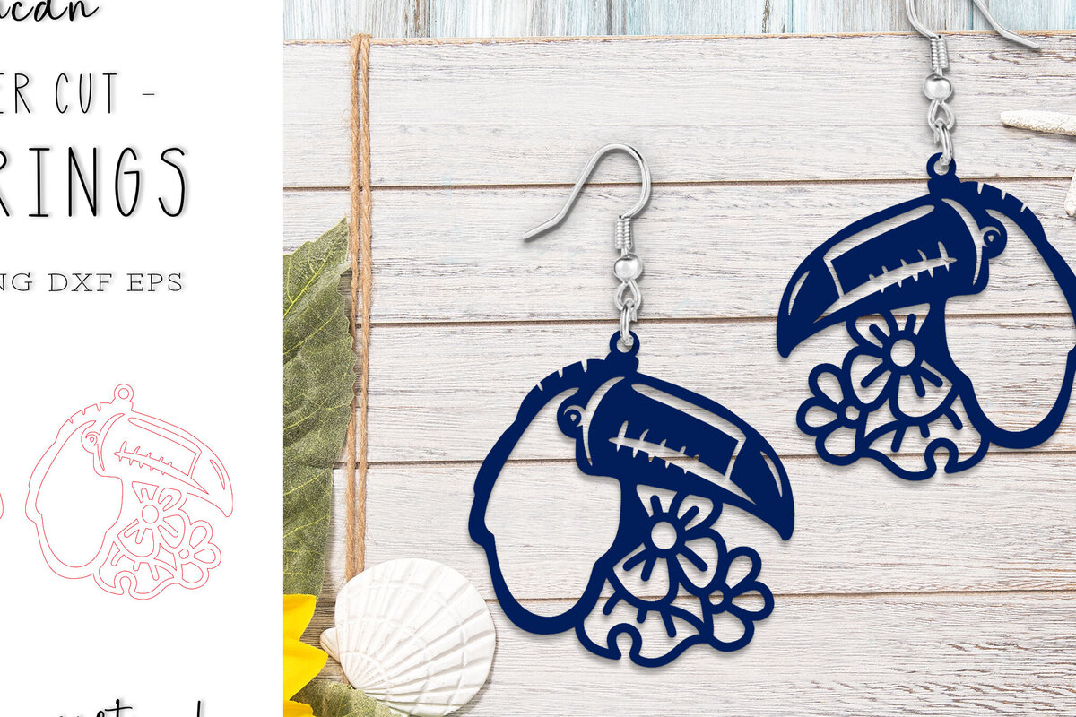 Intra απο ξύλο plywood 3mm-4mm πάχος – Tropical Toucan καλοκαιρινά σκουλαρίκια λέιζερ Δίασταση  5x5 cm INTRAFABR-120640273