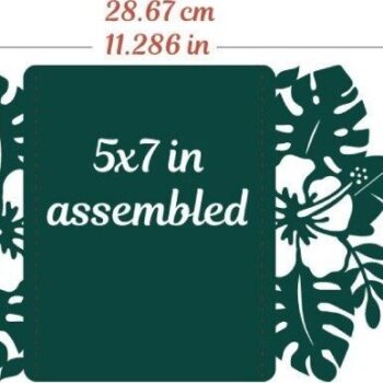 Intra απο ξύλο plywood 3mm-4mm πάχος – Κάρτα Tropical Wedding Ivnitation 5x7 Δίασταση  20x20 cm INTRAFABR-32320348 - Image 6