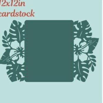 Intra απο ξύλο plywood 3mm-4mm πάχος – Κάρτα Tropical Wedding Ivnitation 5x7 Δίασταση  20x20 cm INTRAFABR-32320348 - Image 7