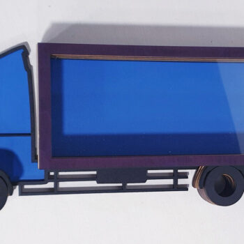 Intra απο ξύλο plywood 3mm-4mm πάχος – Truck for Money Jail Δίασταση  20x20 cm INTRAFABR-74545164 - Image 1