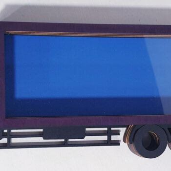 Intra απο ξύλο plywood 3mm-4mm πάχος – Truck for Money Jail Δίασταση  20x20 cm INTRAFABR-74545164 - Image 2