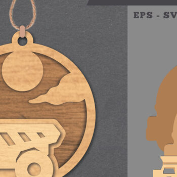 Intra απο ξύλο plywood 3mm-4mm πάχος – Truck Στολίδι Δίασταση  20x20 cm INTRAFABR-112011822 - Image 1