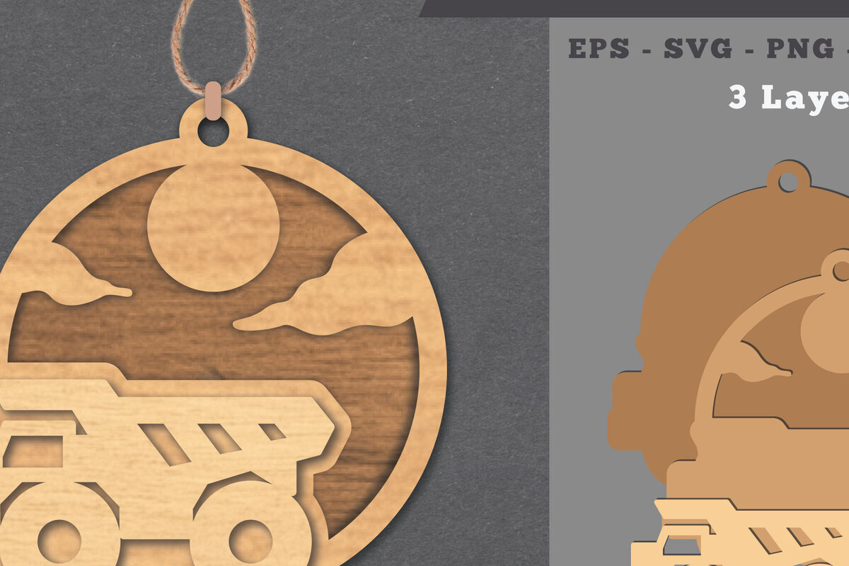 Intra απο ξύλο plywood 3mm-4mm πάχος – Truck Στολίδι Δίασταση  20x20 cm INTRAFABR-112011822