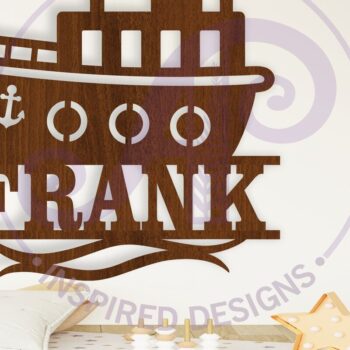 Intra απο ξύλο plywood 3mm-4mm πάχος – Σήμα ονόματος ρυμουλκού Αρχείο κοπής με λέιζερ Δίασταση  20x20 cm INTRAFABR-107326935 - Image 1