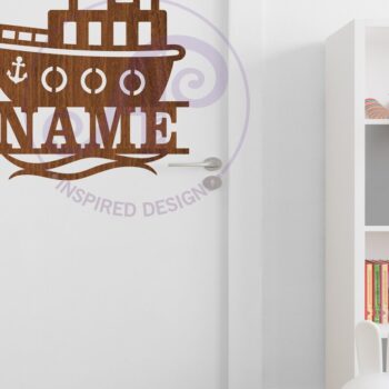 Intra απο ξύλο plywood 3mm-4mm πάχος – Σήμα ονόματος ρυμουλκού Αρχείο κοπής με λέιζερ Δίασταση  20x20 cm INTRAFABR-107326935 - Image 3