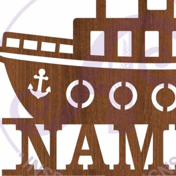 Intra απο ξύλο plywood 3mm-4mm πάχος – Σήμα ονόματος ρυμουλκού Αρχείο κοπής με λέιζερ Δίασταση  20x20 cm INTRAFABR-107326935 - Image 4