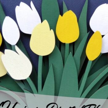 Intra απο ξύλο plywood 3mm-4mm πάχος – Μπουκέτο τουλίπας Flower Δίασταση  20x20 cm INTRAFABR-33968265 - Image 3