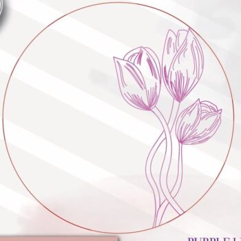 Intra απο ξύλο plywood 3mm-4mm πάχος – Στρογγυλή πινακίδα τουλίπας Δίασταση  20x20 cm INTRAFABR-71443445 - Image 2