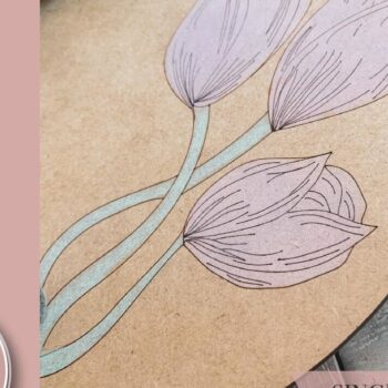 Intra απο ξύλο plywood 3mm-4mm πάχος – Στρογγυλή πινακίδα τουλίπας Δίασταση  20x20 cm INTRAFABR-71443445 - Image 5