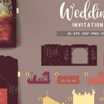 Intra απο ξύλο plywood 3mm-4mm πάχος – Tunnel Cards Προσκλητήριο γάμου στην Κορέα Δίασταση  20x20 cm INTRAFABR-91338499 - Image 1