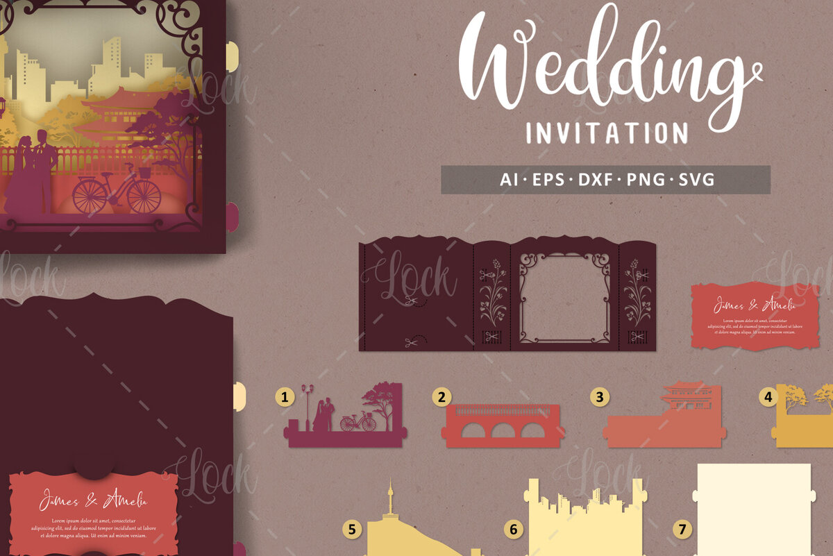 Intra απο ξύλο plywood 3mm-4mm πάχος – Tunnel Cards Προσκλητήριο γάμου στην Κορέα Δίασταση  20x20 cm INTRAFABR-91338499