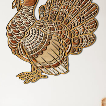 Intra απο ξύλο plywood 3mm-4mm πάχος – Αρχεία περικοπής Τουρκίας - Ευχαριστιών Δίασταση  20x20 cm INTRAFABR-13279864 - Image 3