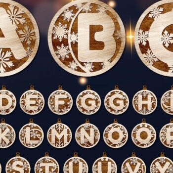 Intra απο ξύλο plywood 3mm-4mm πάχος – Πρότυπα κομμένα στολίδια τουρκικού αλφαβήτου Δίασταση  20x20 cm INTRAFABR-82192569 - Image 1