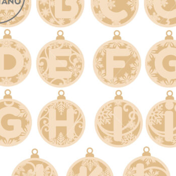 Intra απο ξύλο plywood 3mm-4mm πάχος – Πρότυπα κομμένα στολίδια τουρκικού αλφαβήτου Δίασταση  20x20 cm INTRAFABR-82192569 - Image 2