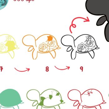 Intra απο ξύλο plywood 3mm-4mm πάχος – Turtle and Rose Multilayers Δίασταση  20x20 cm INTRAFABR-97914192 - Image 4