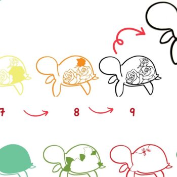 Intra απο ξύλο plywood 3mm-4mm πάχος – Turtle and Rose Multilayers Δίασταση  20x20 cm INTRAFABR-97914192 - Image 5