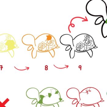 Intra απο ξύλο plywood 3mm-4mm πάχος – Turtle and Rose Multilayers Δίασταση  20x20 cm INTRAFABR-97914192 - Image 6