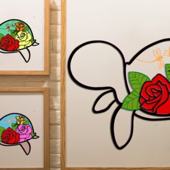 Intra απο ξύλο plywood 3mm-4mm πάχος – Turtle and Rose Multilayers Δίασταση  20x20 cm INTRAFABR-97914192 - Image 10