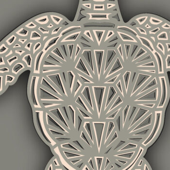 Intra απο ξύλο plywood 3mm-4mm πάχος – Χελώνα Πολυστρωματικό/Χελώνα Κοπή χαρτιού Δίασταση  20x20 cm INTRAFABR-67710322 - Image 1