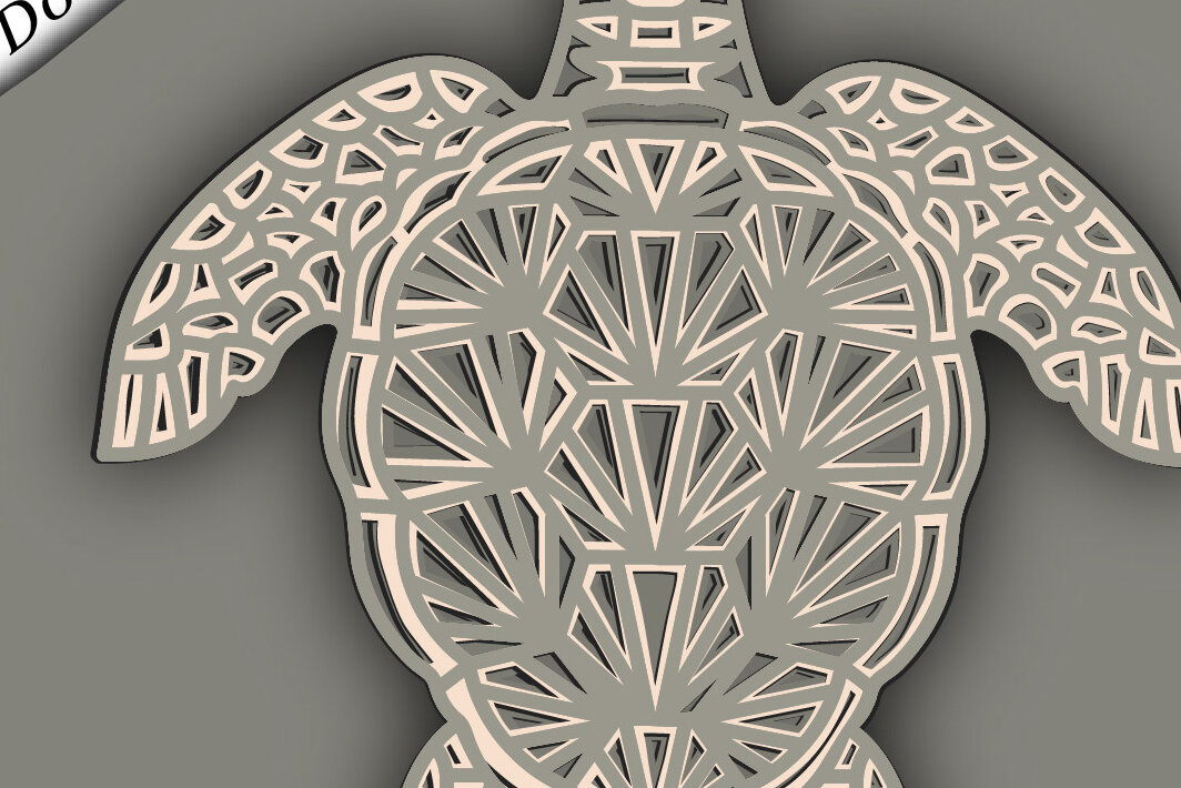 Intra απο ξύλο plywood 3mm-4mm πάχος – Χελώνα Πολυστρωματικό/Χελώνα Κοπή χαρτιού Δίασταση  20x20 cm INTRAFABR-67710322