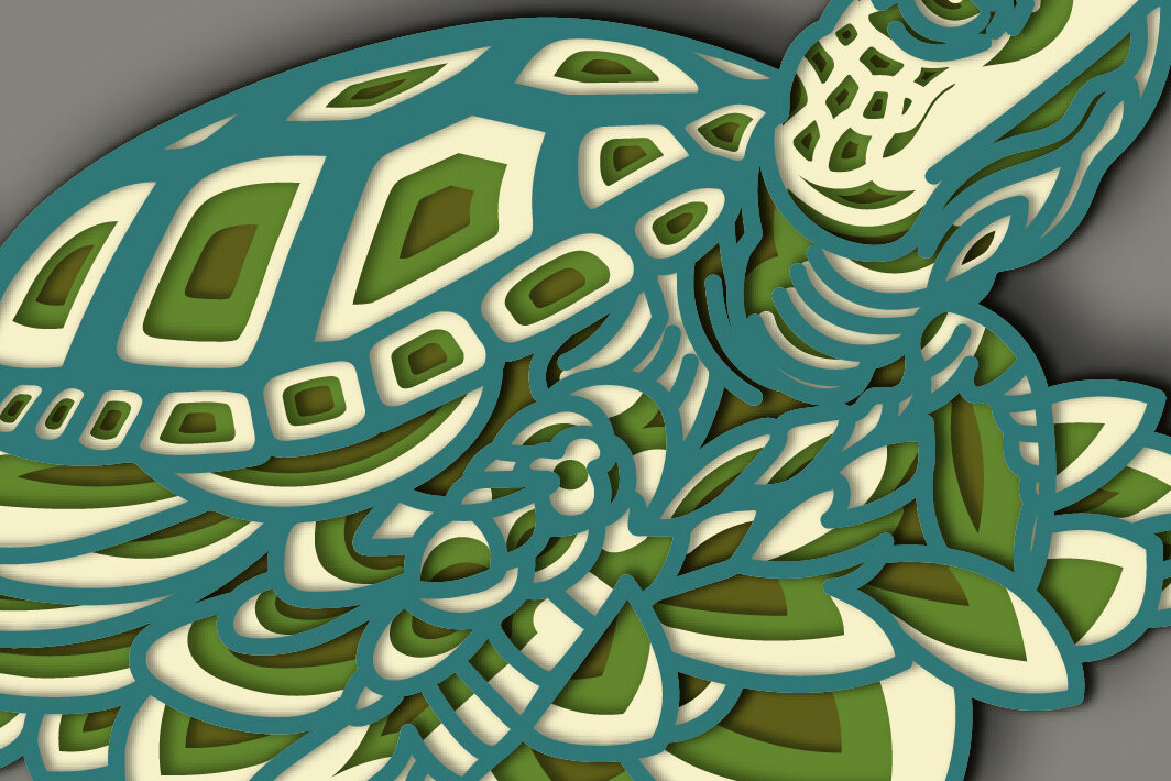 Intra απο ξύλο plywood 3mm-4mm πάχος – Χελώνα Πολυστρωματικό/Χελώνα Κοπή χαρτιού Δίασταση  20x20 cm INTRAFABR-69973447