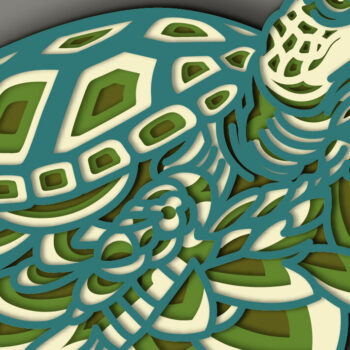 Intra απο ξύλο plywood 3mm-4mm πάχος – Χελώνα Πολυστρωματικό/Χελώνα Κοπή χαρτιού Δίασταση  20x20 cm INTRAFABR-69973447 - Image 3