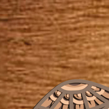 Intra απο ξύλο plywood 3mm-4mm πάχος – Turtle Multilayer/Turtle Paper Cut/ Δίασταση  20x20 cm INTRAFABR-83032699 - Image 7