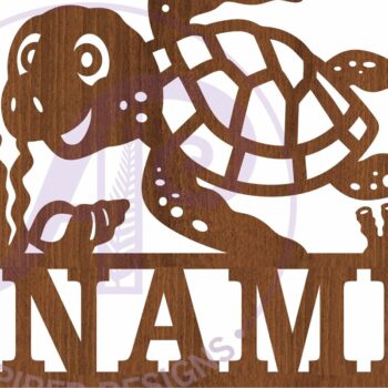 Intra απο ξύλο plywood 3mm-4mm πάχος – Πρότυπο κοπής με λέιζερ Sin Name Turtle Δίασταση  20x20 cm INTRAFABR-91313556 - Image 3