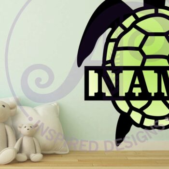 Intra απο ξύλο plywood 3mm-4mm πάχος – Πρότυπο κοπής με λέιζερ Sin Name Turtle Δίασταση  20x20 cm INTRAFABR-91234729 - Image 2