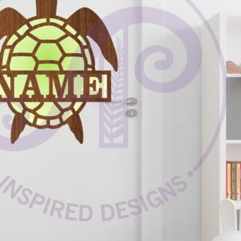 Intra απο ξύλο plywood 3mm-4mm πάχος – Πρότυπο κοπής με λέιζερ Sin Name Turtle Δίασταση  20x20 cm INTRAFABR-91234729 - Image 4