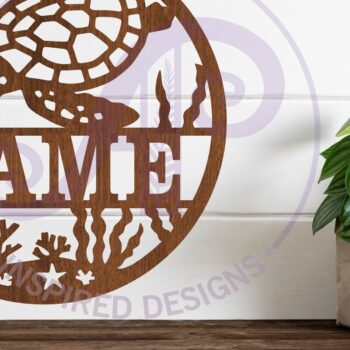 Intra απο ξύλο plywood 3mm-4mm πάχος – Επιγραφή τοίχου με όνομα χελώνας, Αρχείο Δίασταση  40x30 cm INTRAFABR-113958989 - Image 2