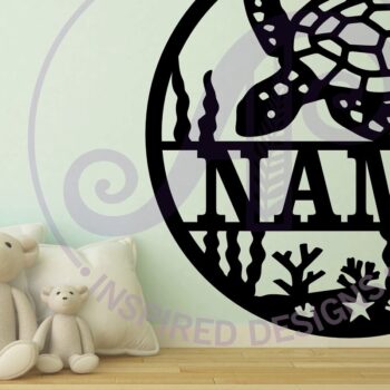 Intra απο ξύλο plywood 3mm-4mm πάχος – Επιγραφή τοίχου με όνομα χελώνας, Αρχείο Δίασταση  40x30 cm INTRAFABR-113958989 - Image 3