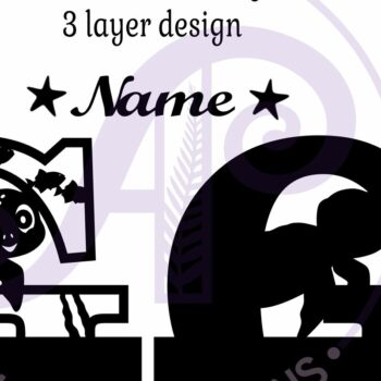 Intra απο ξύλο plywood 3mm-4mm πάχος – Μονόγραμμα κεφαλαιουχικής χελώνας G Δίασταση  20x20 cm INTRAFABR-94203947 - Image 2