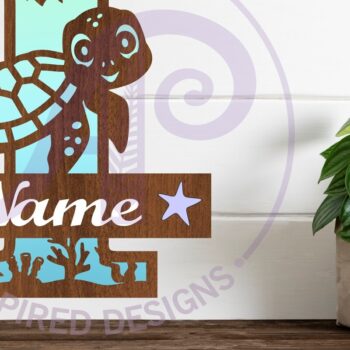 Intra απο ξύλο plywood 3mm-4mm πάχος – Μονόγραμμα κεφαλαίου της χελώνας Ωκεανός Επιστολή I Δίασταση  20x20 cm INTRAFABR-94204005 - Image 1