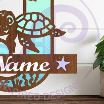 Intra απο ξύλο plywood 3mm-4mm πάχος – Μονόγραμμα κεφαλαίου της χελώνας J Δίασταση  20x20 cm INTRAFABR-94204311 - Image 1