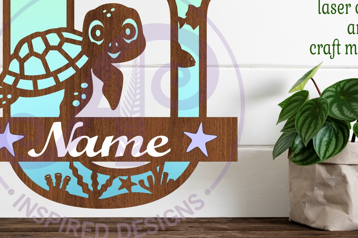 Intra απο ξύλο plywood 3mm-4mm πάχος – Μονόγραμμα κεφαλαίου της χελώνας U Δίασταση  20x20 cm INTRAFABR-94204701