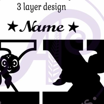 Intra απο ξύλο plywood 3mm-4mm πάχος – Μονόγραμμα κεφαλαιουχικής χελώνας Χελώνα X Δίασταση  20x20 cm INTRAFABR-94204815 - Image 2