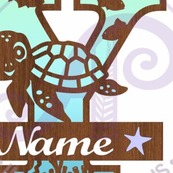 Intra απο ξύλο plywood 3mm-4mm πάχος – Μονόγραμμα κεφαλαίου της χελώνας Ωκεανός Γράμμα Y Δίασταση  20x20 cm INTRAFABR-94204842 - Image 3